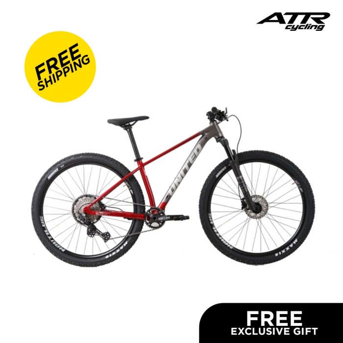 United Bike Sepeda Gunung MTB AL 27,5-11SP CLOVIS 5.10 (15) (20) GY-RD