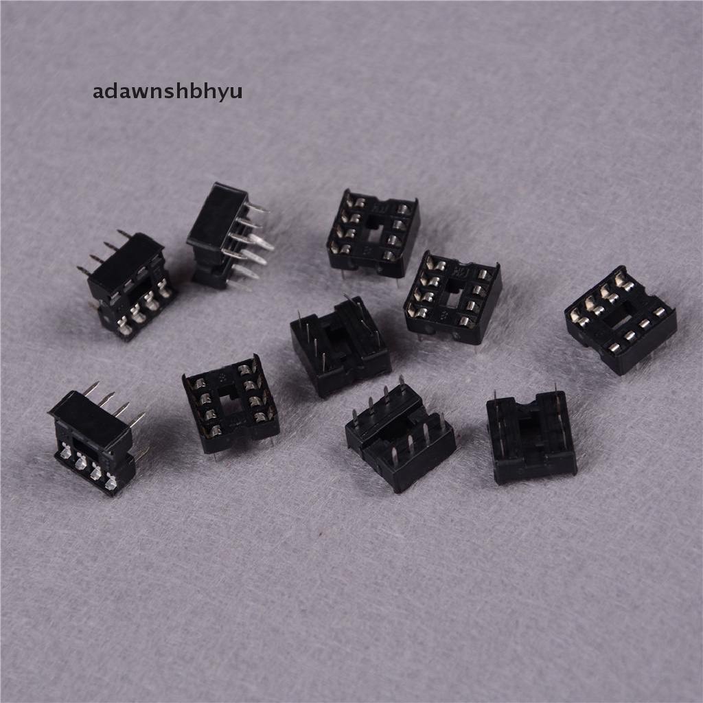 Adawnshbhyu 100PCS Soket Adapter IC DIP Pitch 8 Pin Tipe Solder