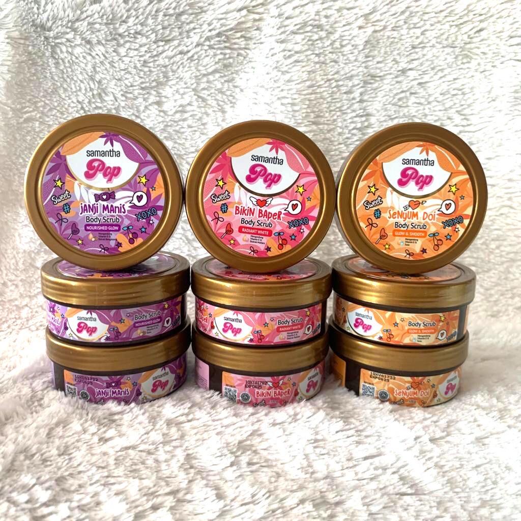 Samantha Pop Body Scrub 100gr - Lulur Mandi