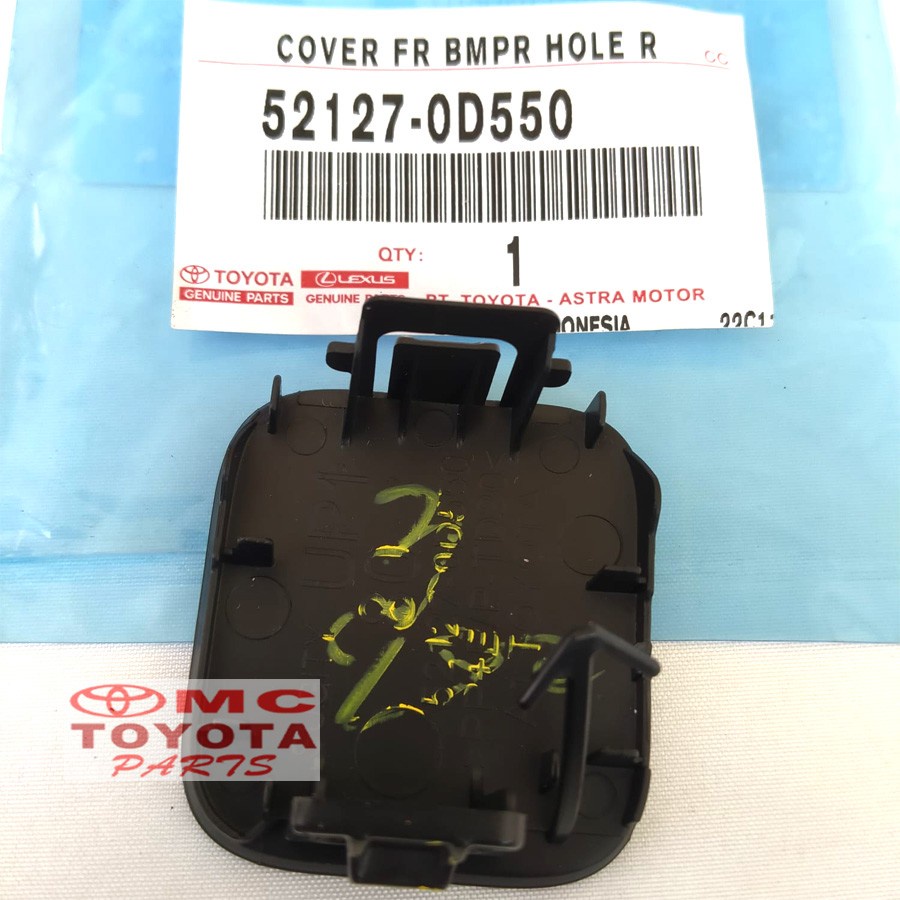 Tutup Cover Derek Towing Bumper Bemper Depan Sienta 52127-0D550