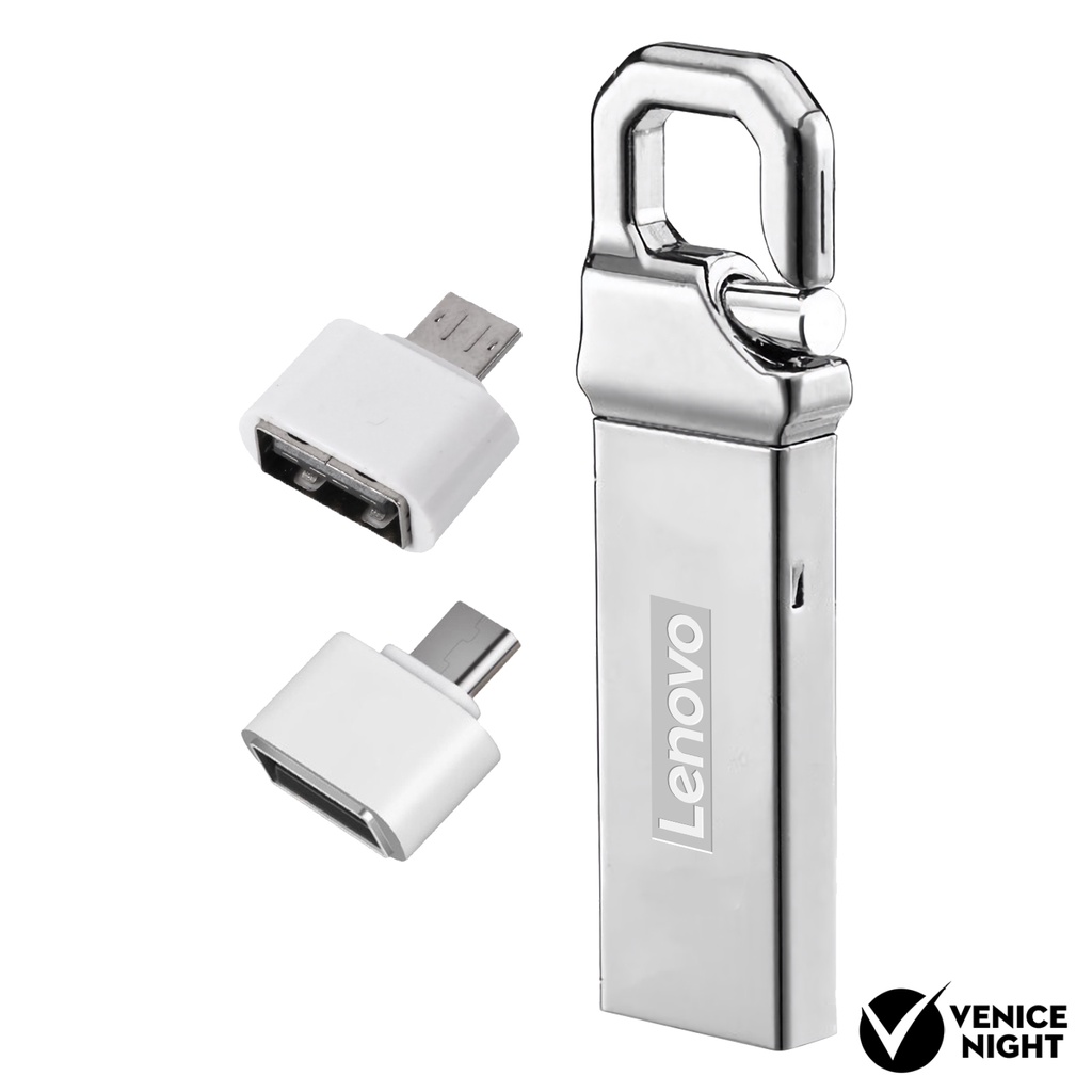 LENOVO (SF) Flashdisk USB 3.0 High Speed Anti Air Kapasitas 4GB / 8GB / 16GB / 32GB / 64GB / 128GB Warna Silver Untuk Komputer