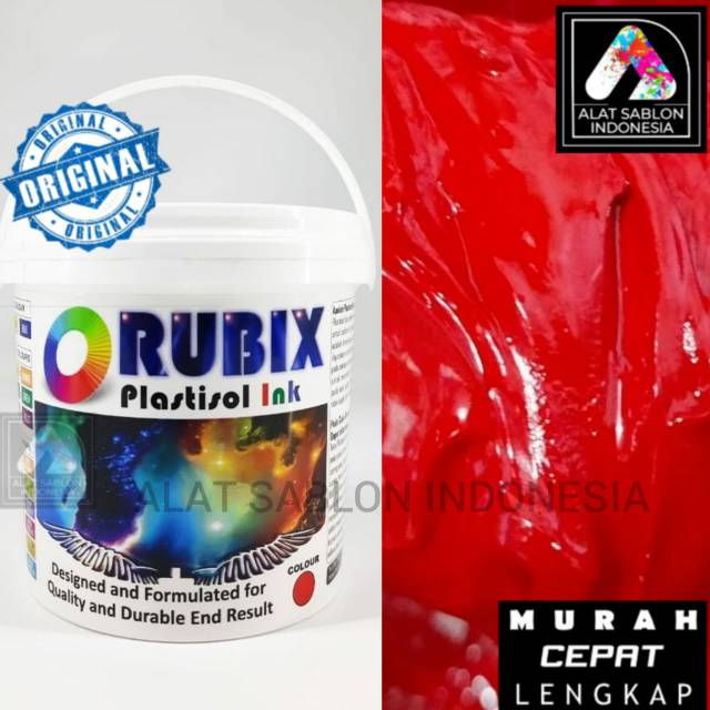 

TINTA SABLON PLASTISOL RUBIX MERAH RED 1KG