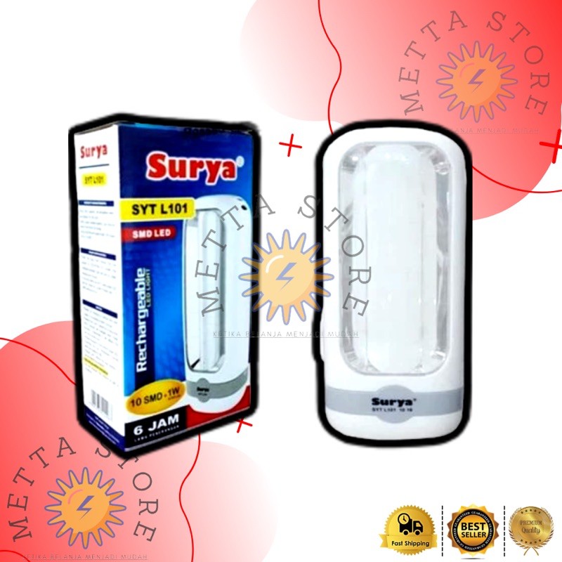 Senter + Lampu Emergency Surya SYT L101