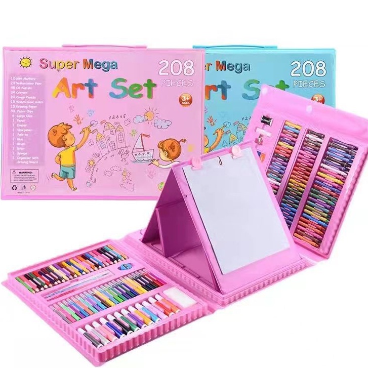 Crayon Anak set 208 - Crayon Super Megah Art