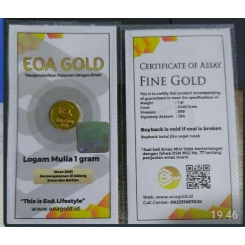 EOA Gold Logam mulia 1 gr