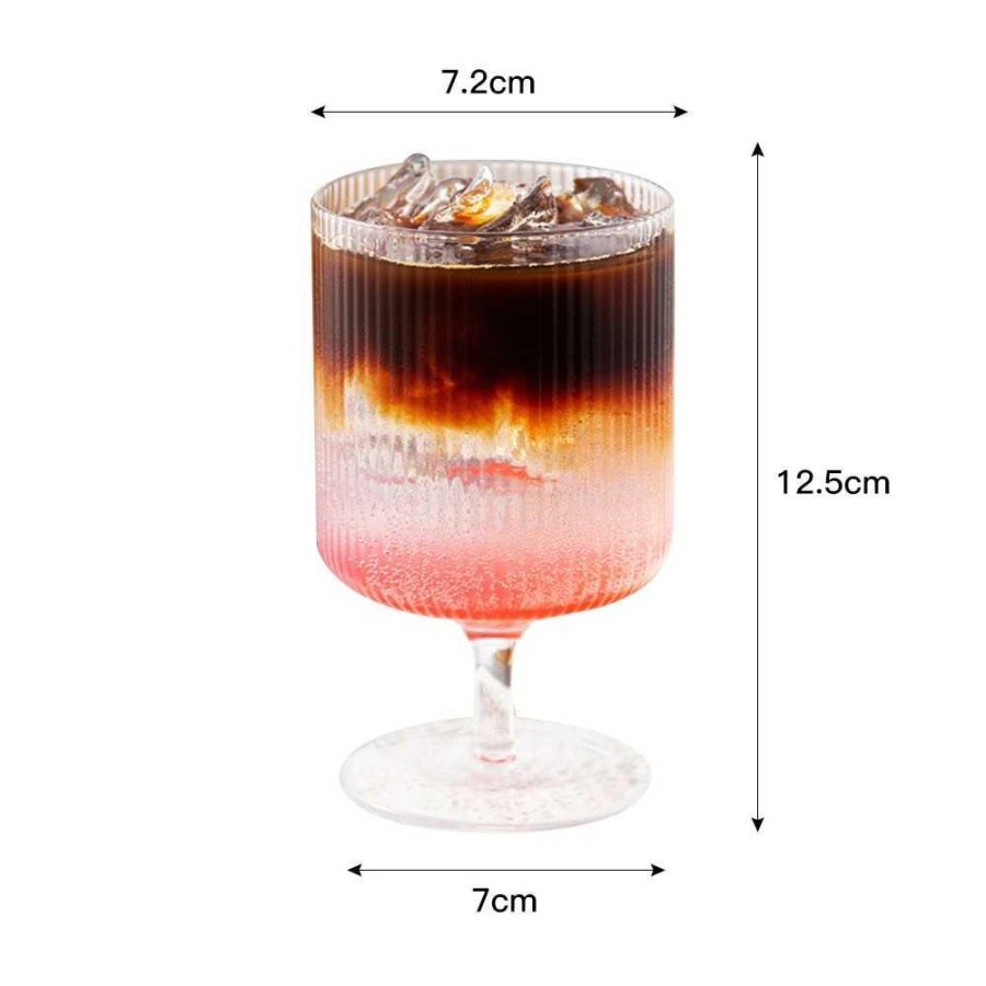 Gelas Puding Es Krim Jus Model Tangkai 280ml - KT010 - Transparent