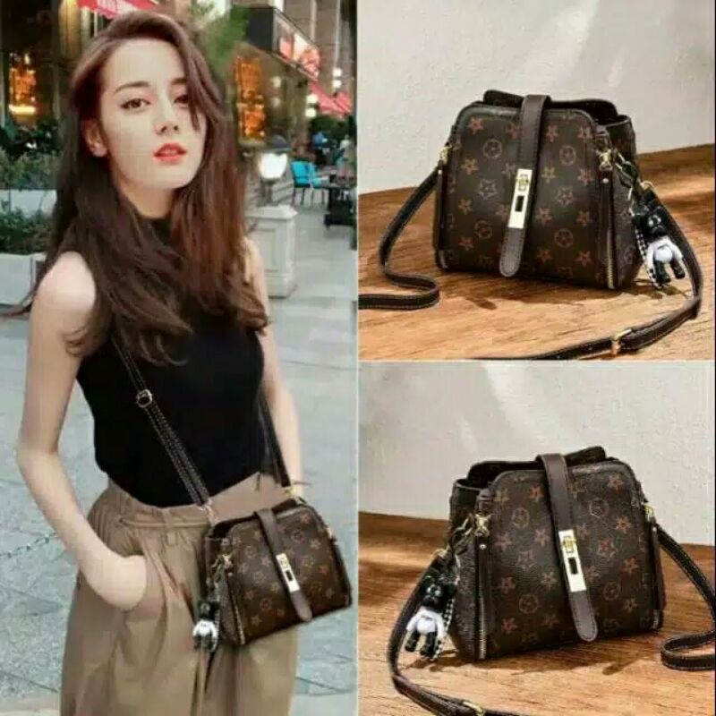 Lv Selempang victory louis/Sling bag mewah wanita