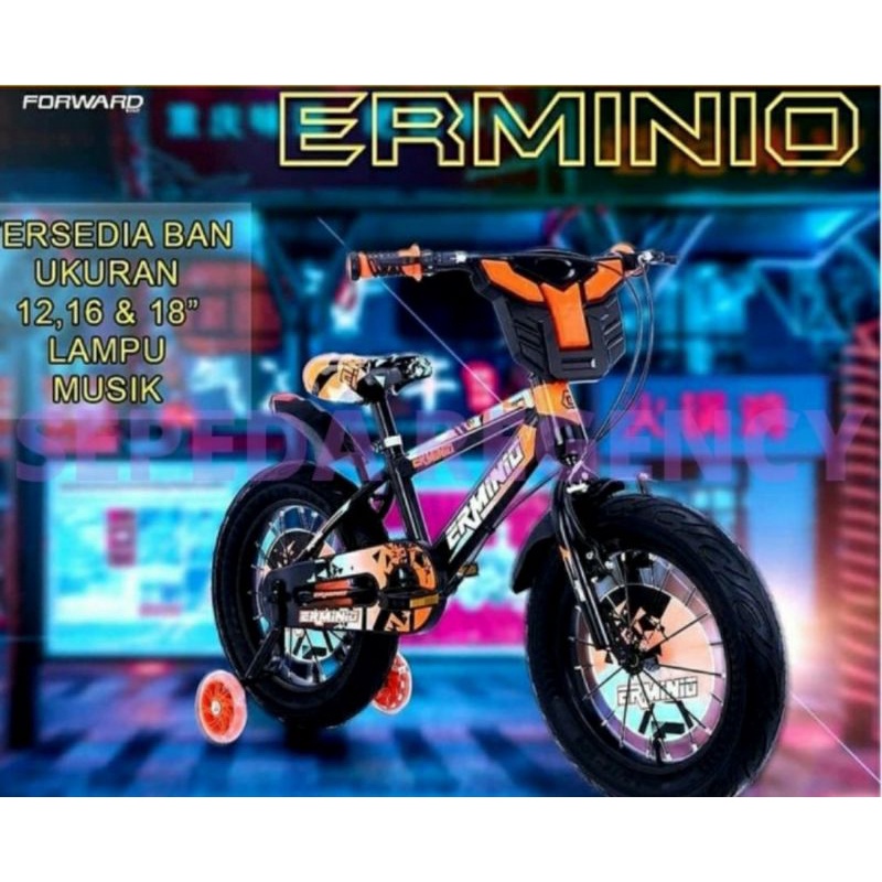Sepeda anak laki BMX ERMINIO 16 inch ban jumbo