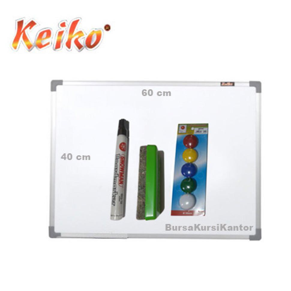 

WHiteboard 40x60 Spidol Hitam Hapusan Magnet PROMO