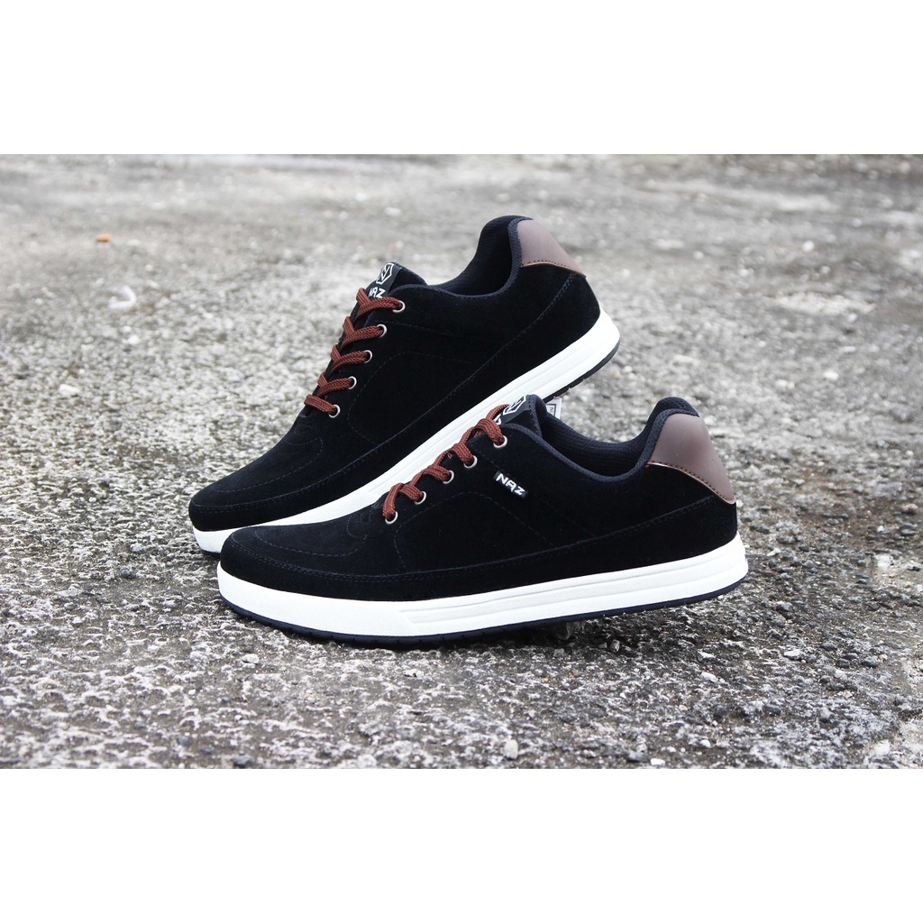 HARISSON - NAZREAL FOOTWEAR x banfash_store | Sepatu Sneaker Pria NAZ Hitam Original AZL 005 (Free Kaos Kaki)-7
