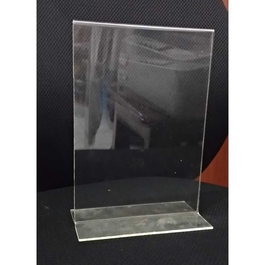 

HJK AKRILIK TENT HOLDER A4 / TEMPAT BROSUR A4 DISPLAY TENT CARD AKRILIK DISPLAY BENTUK T TEBAL 2MM