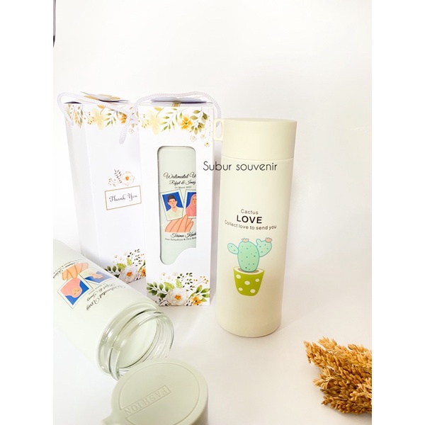 BOTOL KAKTUS CUSTOM KEMAS BOX