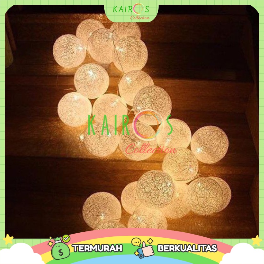 Lampu Hias Tumblr - Cotton Ball
