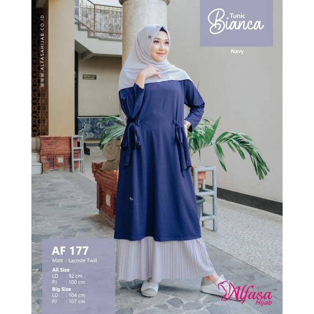 Tunic Bianca by alfasa hijabs big size