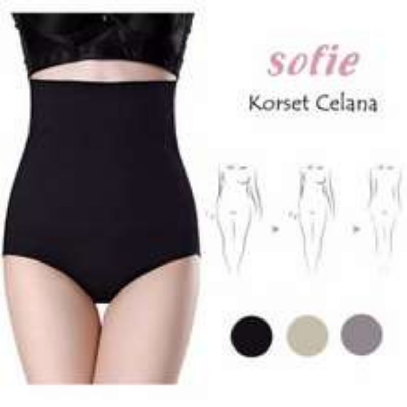 CELANA DALAM KORSET SOFIE 965- BODY SHAPING SLIMMING PANTY UK ALLSIZE