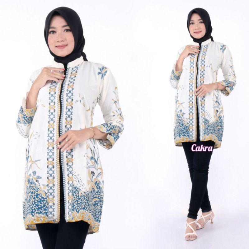 tunik batik remaja elegan-tunik batik modern-tunik batik kerja-tunik batik terbaru-baju batik wanita