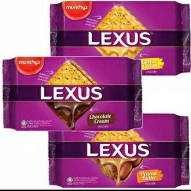 

Lexus munchy's biskuit chocolate cream COKLAT/ CHEESE KEJU/PEANUT / VEGETABLES 225gr (isi 10 pack)