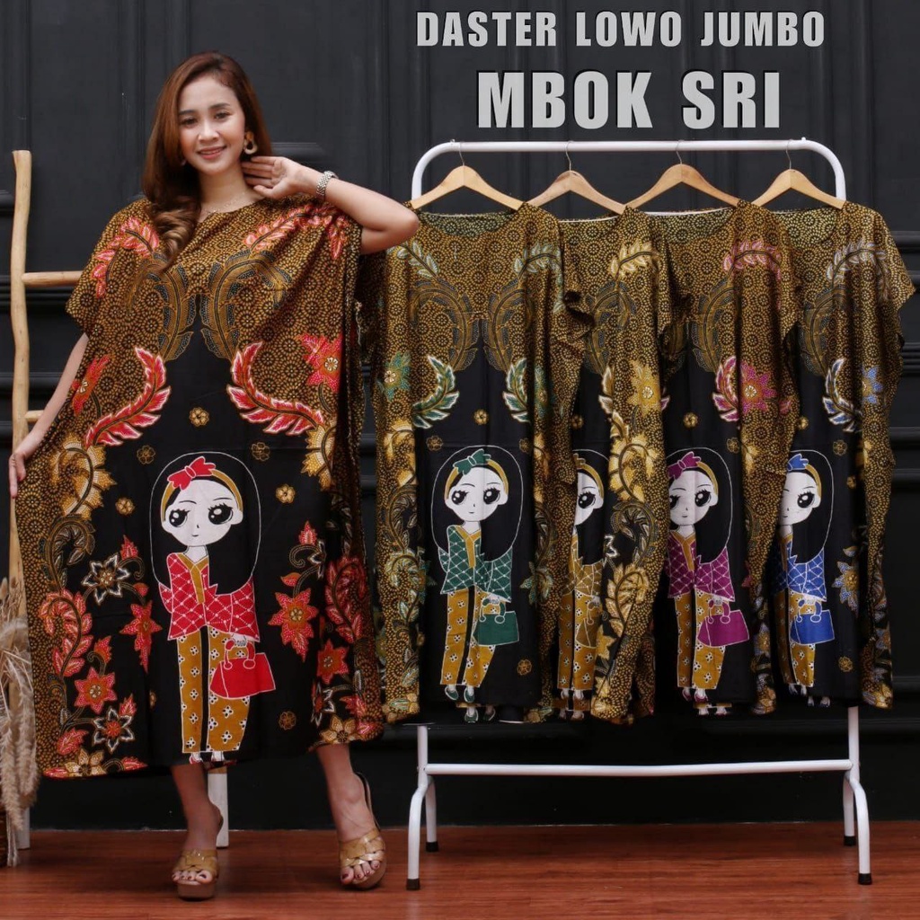 DASTER LOWO KELELAWAR KALONG MBOK SRI LD 130 - DASTER BIG SIZE BATIK KEKINIAN ADEM MURAH