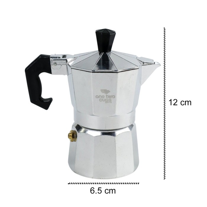 

moka pot alumunium 6 cup mokapot coffee espresso maker pembuat kopi - 50 ml