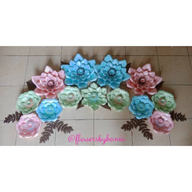 

Paperflowers ~ Hiasan bunga kertas (Request warna by chat)