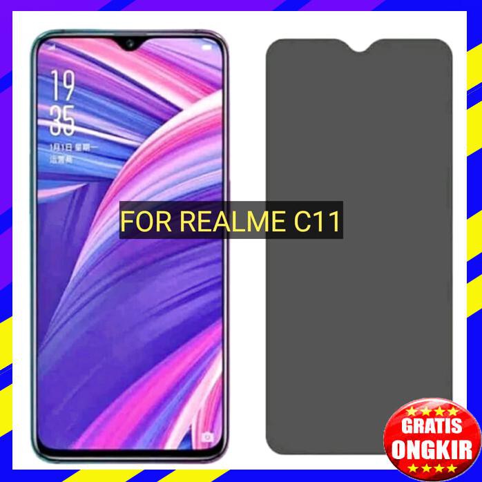 ACC HP REALME C11 TEMPERED GLASS SPY PRIVACY ANTI GORES