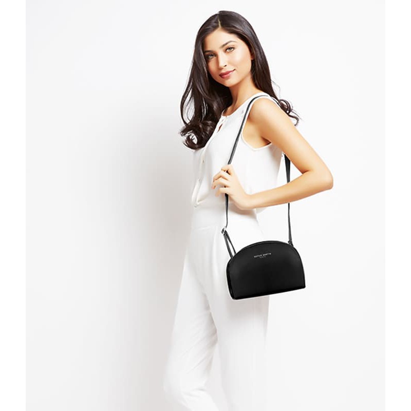 HOT PROMO    TAS SELEMPANG WANITA SOPHIE MARTIN BLACKY T3246B5 KECIL MURAH KULIT LV