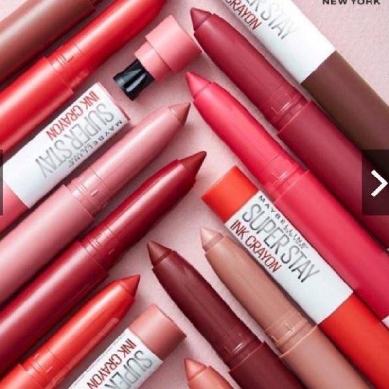 ❤️ SEA ❤️ MAYBELLINE SUPERSTAY MATTE INK CRAYON- MAYBELLINE LIPSTIK (100% ORIGINAL)