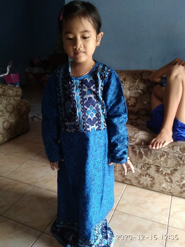 Batik Couple Keluarga Sania Ruffle Ori Ndoro Jowi Dnt