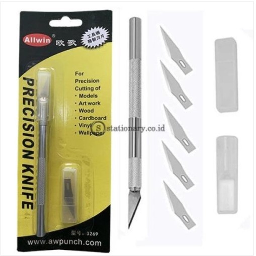 

Star Pixel Precision Knife Pen Cutter High Grade Metal Knife Non Slip #3269 Bagus