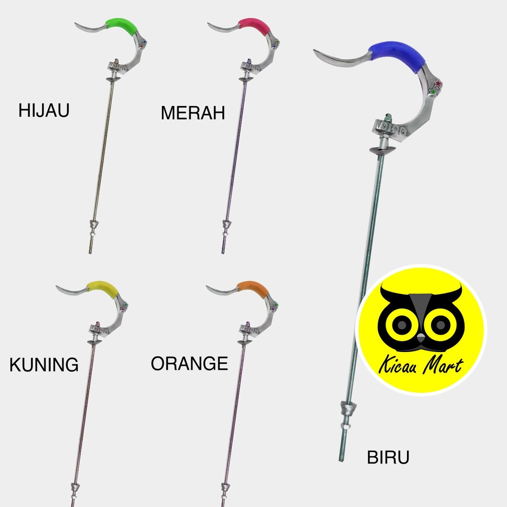 GANTUNGAN LOGO ORIQ JAYA ORIGINAL SILVER KARET SANGKAR KANDANG BURUNG MURAI KOTAK LOVEBIRD GLOLSOJ