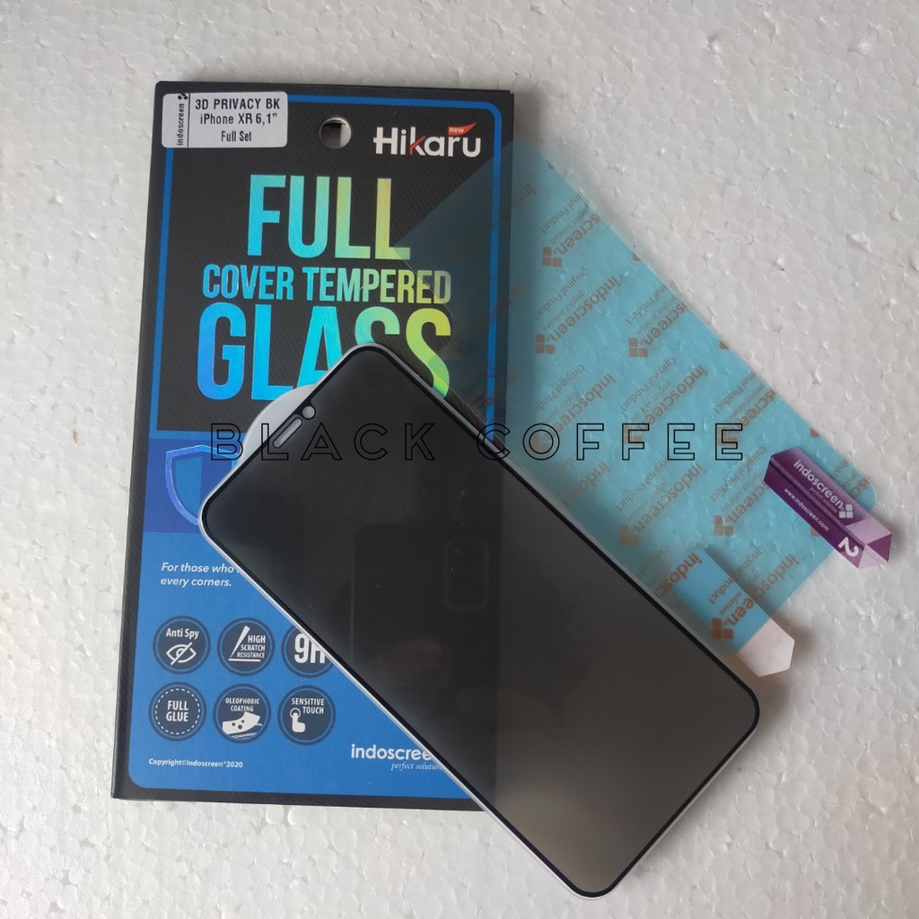 PRIVACY Tempered glass iPhone XR HIKARU anti-spy