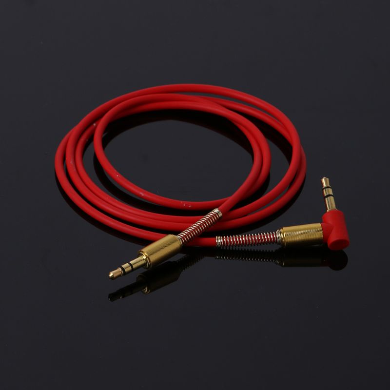 Sun Kabel Extension Aux 3.5mm Male Ke Male Sudut Kanan Untuk Headphone