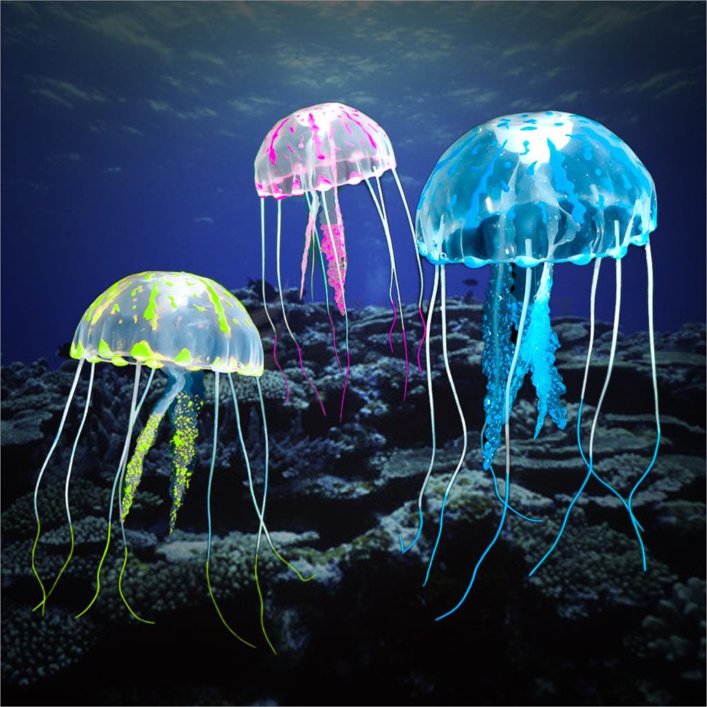 JELLY FISH UBUR UBUR PAJANGAN HIASAN DEKORASI MAINAN AQUARIUM AQUASCAPE LARGE