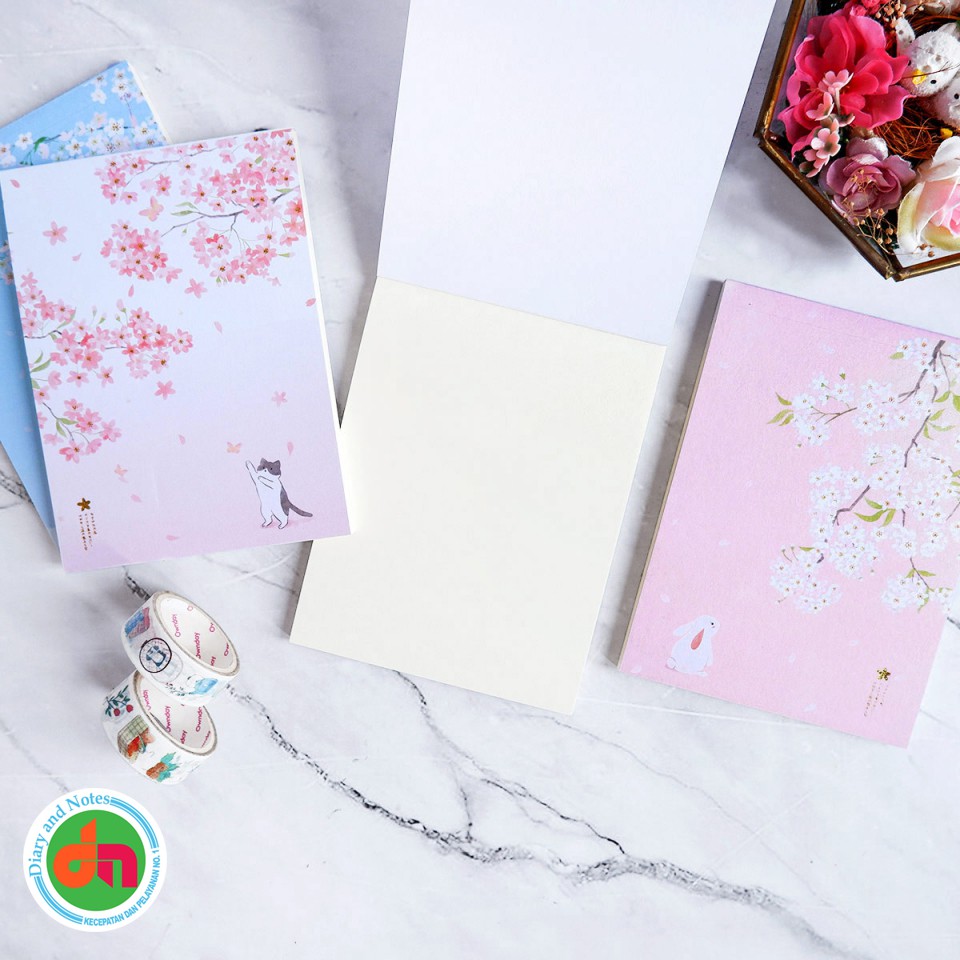 

Buku Catatan Polos Dear Cherry Blossom Plain Notepad B6 Bagus