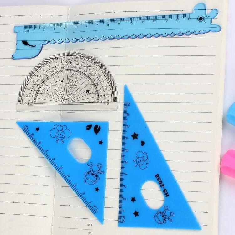 UNNISO - Giraffe Ruler Set/Penggaris Set/Drafting Supplies Stationery Ruler Set