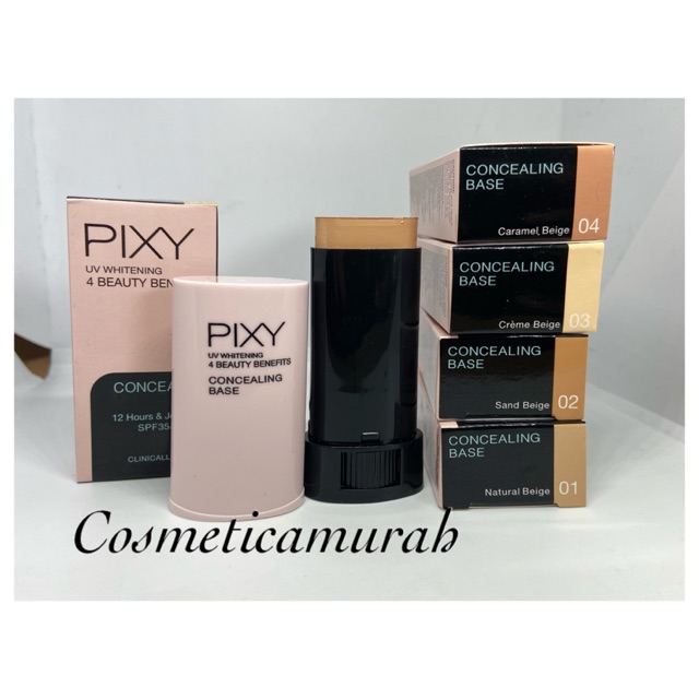 Warna lengkap // pixy uv whitening concealing base // pixy concealing base