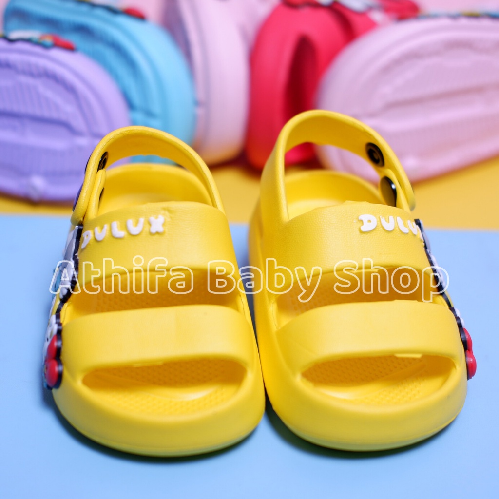 Sepatu Sandal Anak Perempuan Bayi Balita Usia 6 7 8 9 10 11 Bulan 1 2 3 Tahun Sendal Gunung Karet Karakter Cewek Spatu Sandal Spon Prewalker Phylon Ringan -Dulux 391e-