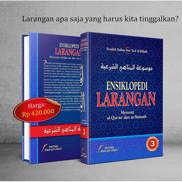 Ensiklopedi Larangan 1 Set 3 Jilid Original - Menurut Al Quran Dan As Sunnah - Pustaka Imam Asy Syafii-1