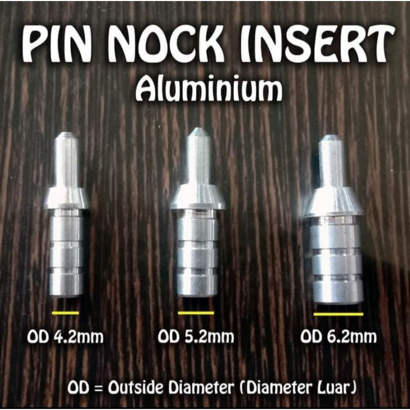 Pin Nock Insert Aluminium / Nock Pin Insert Shaft Carbon