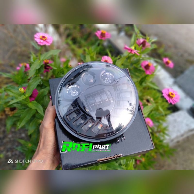 DAYMAKER 7 INCH//LAMPU DAYMAKER 7 INCH 16 LED PLUS SEIN PNP NINJA VIXION MEGAPRO TIGER