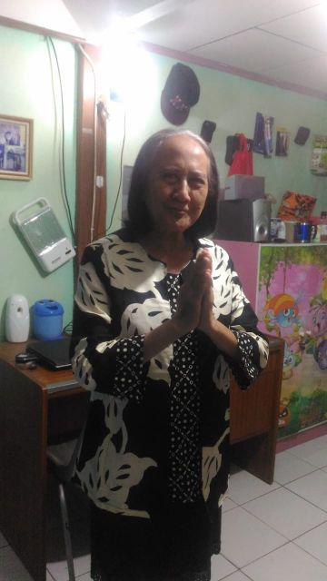 Atasan Blouse Batik Wanita Lengan Panjang Katun Stretch, 242 Ade#