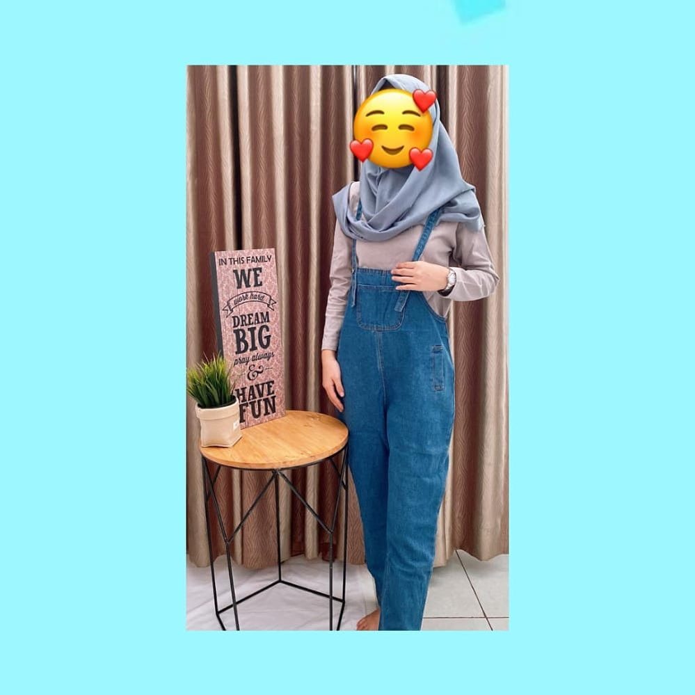 Setelan Anak Perempuan Overall Dress Jeans Impor Remaja Cewek Korea 7 - 12 Tahun Remaja Premium