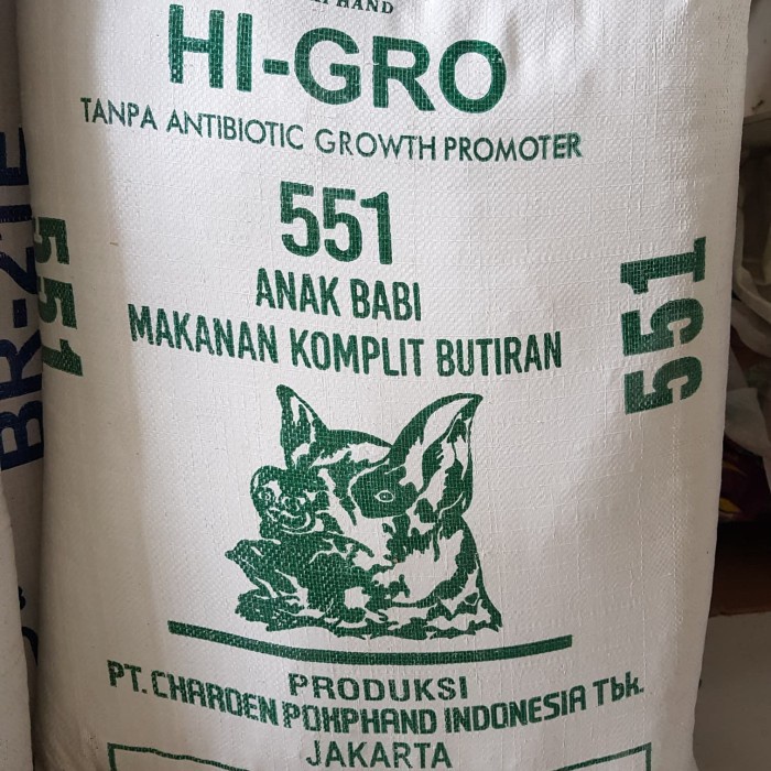 ds141d 551 Pur Babi / Pakan Ayam Hi-Pro-Vite Phokpand / Pakan Kelinci 20Q1Qs