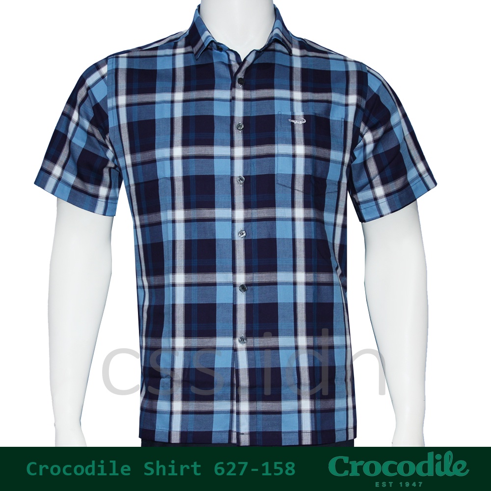 Kemeja Pria Slim Fit Lengan Pendek Crocodile 627-158