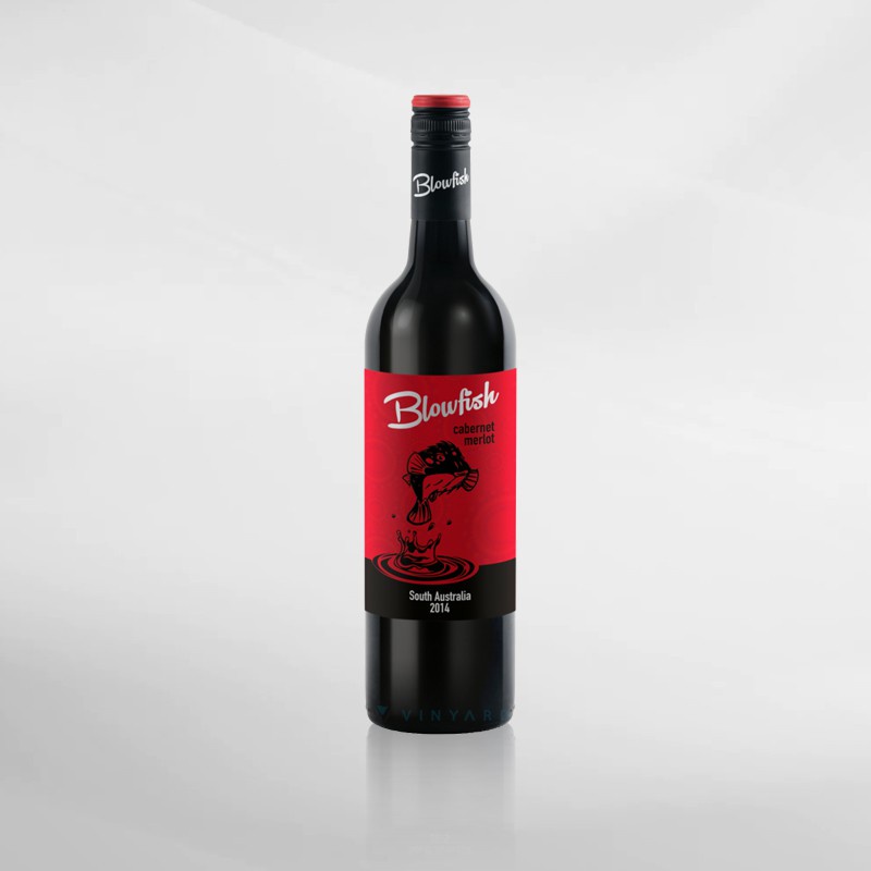 Blowfish Cabernet Merlot 750 ml ( Original &amp; Resmi By Vinyard )