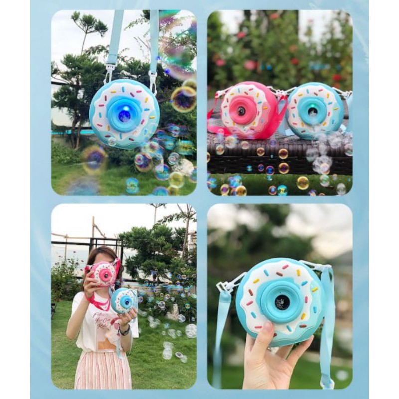 bubble toy donut - mainan buble toys kamera donat