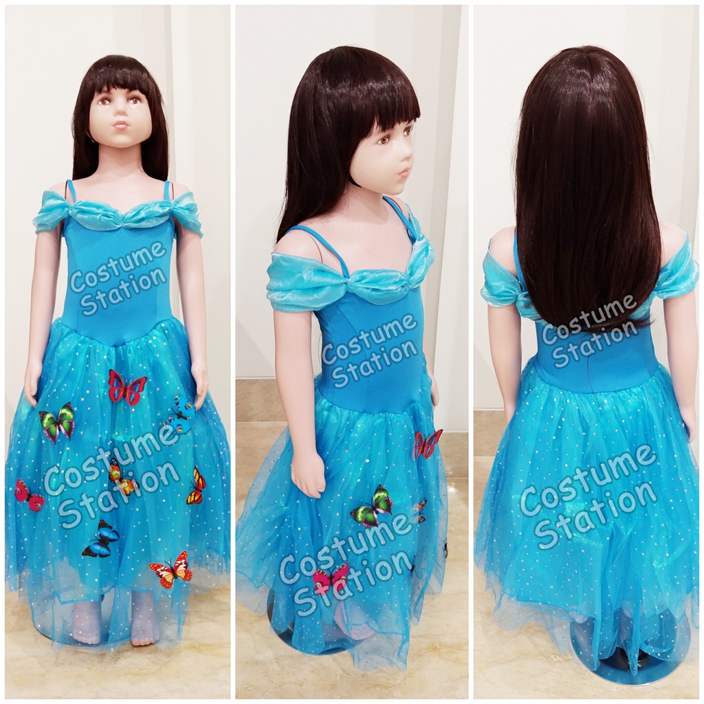 Kostum Putri Cinderella / Costume Disney Princess Cinderella anak perempuan