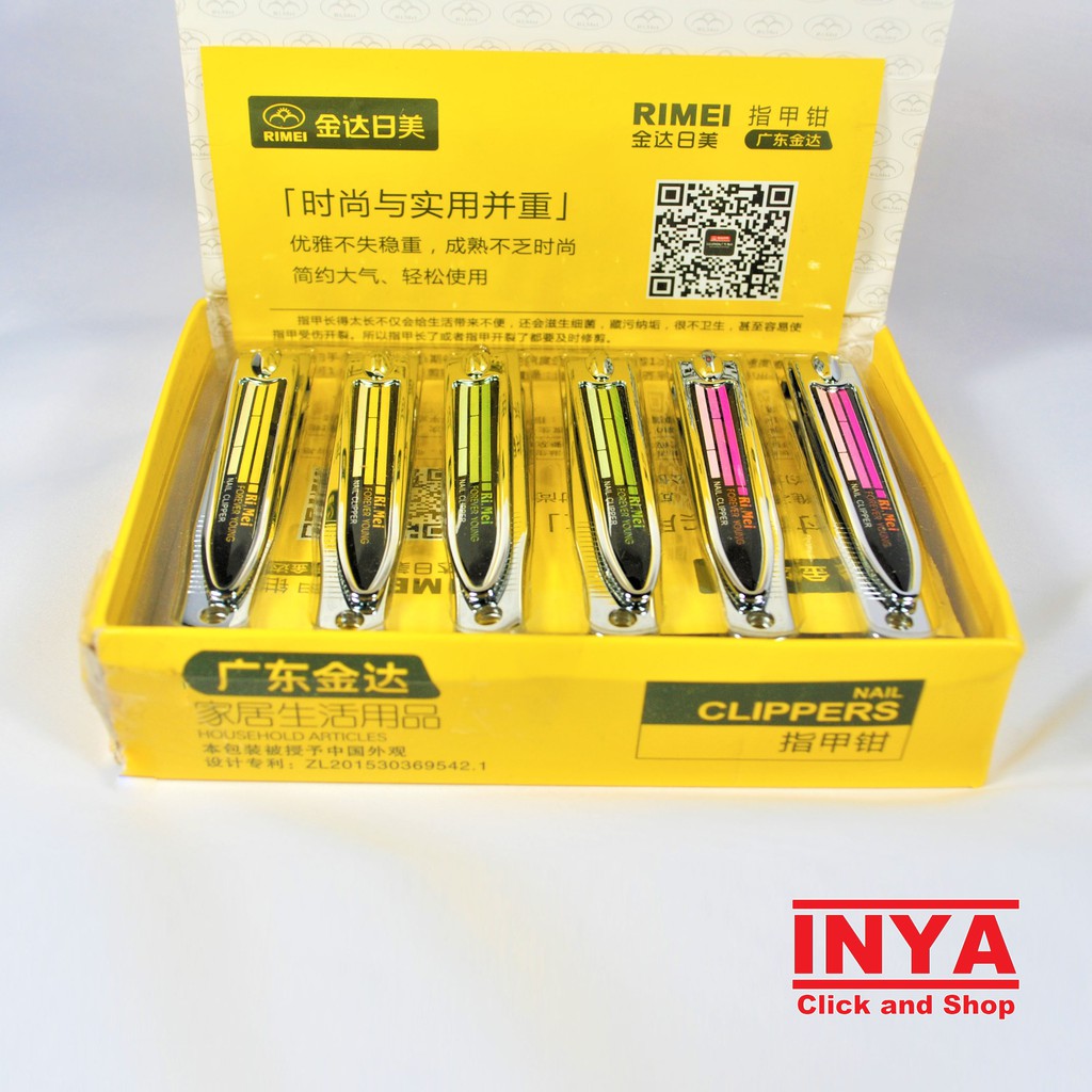 GUNTING KUKU RIMEI 6428E STAINLESS NAIL CLIPPER KECIL BOX - LUSIN