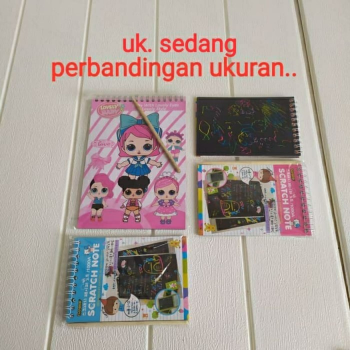 

Sketsagambar- Scratch Note Magic Book / Buku Gambar Magic Book Uk.Sedang 20X14 -Buku-Gambar-Sketsa.
