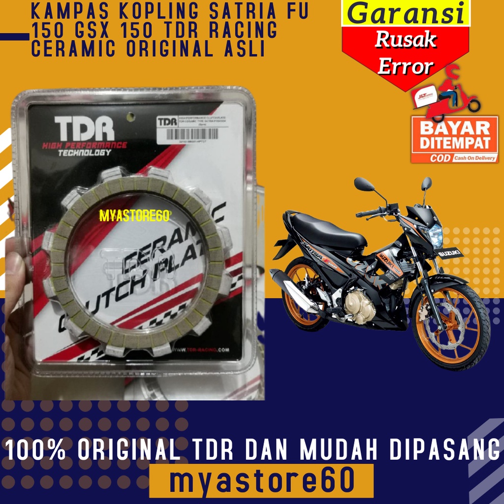 KAMPAS KOPLING SATRIA FU 150 GSX 150 TDR AKSESORIS SPAREPART MOTOR RACING CERAMIC ORIGINAL ASLI